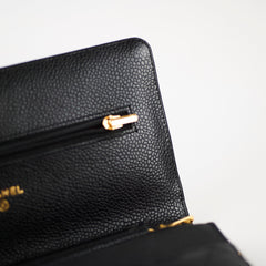 Chanel Wallet on Chain Caviar Black GHW (microchip)