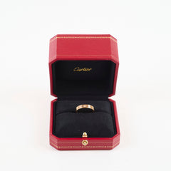 Cartier Love Ring One Diamond Pink Gold Size 55