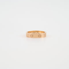 Cartier Love Ring One Diamond Pink Gold Size 55