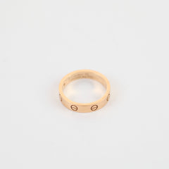 Cartier Love Ring One Diamond Pink Gold Size 55