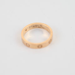 Cartier Love Ring One Diamond Pink Gold Size 55