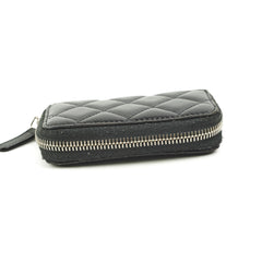 Chanel Zipper Wallet Lambskin Black - Series 22