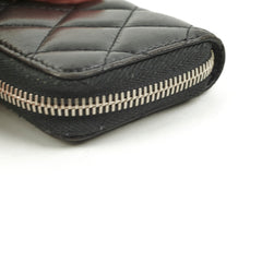 Chanel Zipper Wallet Lambskin Black - Series 22