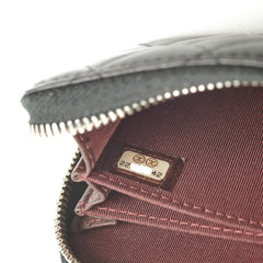 Chanel Zipper Wallet Lambskin Black - Series 22