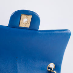 Chanel Mini Rectangular Blue LGHW