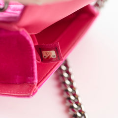 Chanel Small Boy Pink Velvet