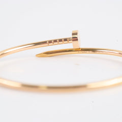 Cartier Juste Un Clou JUC Small Model Bracelet Rose Gold Size 15