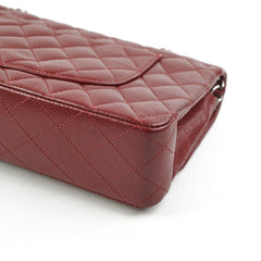 Chanel Classic Flap Medium/Large M/L Caviar Burgundy - Series 15