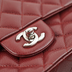 Chanel Classic Flap Medium/Large M/L Caviar Burgundy - Series 15