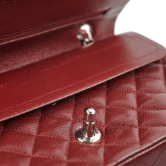 Chanel Classic Flap Medium/Large M/L Caviar Burgundy - Series 15