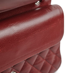 Chanel Classic Flap Medium/Large M/L Caviar Burgundy - Series 15