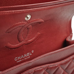 Chanel Classic Flap Medium/Large M/L Caviar Burgundy - Series 15