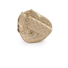 Chanel Gold Heart Crossbody Bag