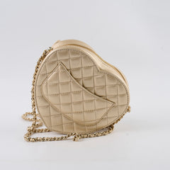 Chanel Gold Heart Crossbody Bag