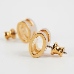 Hermes H Pop Earrings Marron Glance