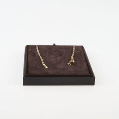 Hermes Collier Cravate Kelly Diamond Chaine PM Lariat Necklace
