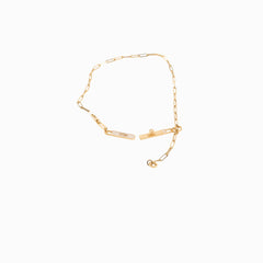 Hermes Collier Cravate Kelly Diamond Chaine PM Lariat Necklace
