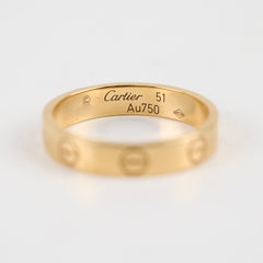 Cartier Small Model Love Wedding Band Ring Size 51