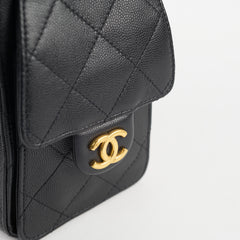Chanel 25 Mini Black Caviar