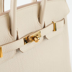 Hermes Birkin Togo 25 Beton - D stamp