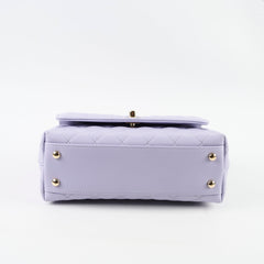 Chanel Coco Handle Small Lilac Caviar Top Handle