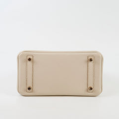 Hermes Birkin Togo 25 Beton - D stamp