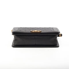 Chanel Old Medium Caviar Boy Black 20 Series