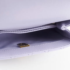 Chanel Coco Handle Small Lilac Caviar Top Handle