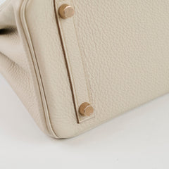 Hermes Birkin Togo 25 Beton - D stamp