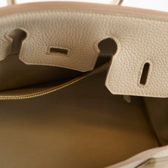 Hermes Birkin Togo 25 Beton - D stamp
