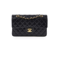 Chanel Small Caviar Double Classic Flap Black