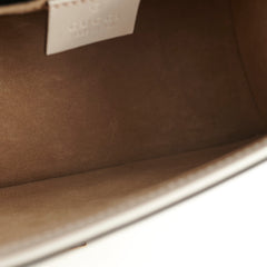 Gucci Sylvie White Mini Top Handle Crossbody Bag