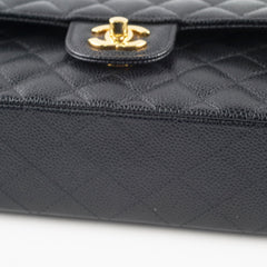 Chanel Small Caviar Double Classic Flap Black