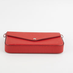 Louis Vuitton Felicie Pochette Epi Red
