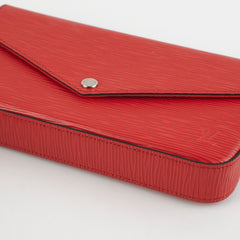 Louis Vuitton Felicie Pochette Epi Red