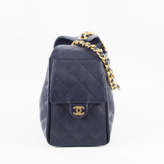 Chanel 25 Navy Caviar Small (microchipped)