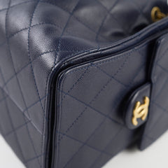 Chanel 25 Navy Caviar Small (microchipped)