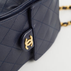 Chanel 25 Navy Caviar Small (microchipped)
