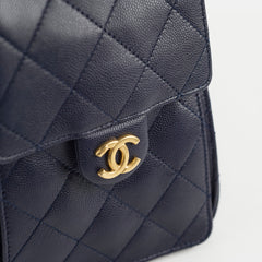 Chanel 25 Navy Caviar Small (microchipped)