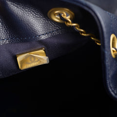 Chanel 25 Navy Caviar Small (microchipped)