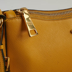 Prada Hobo Yellow Saffiano Shoulder Bag