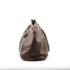 Chanel Vintage Brown Leather Tote - Series 10