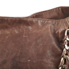 Chanel Vintage Brown Leather Tote - Series 10