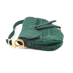 Christian Dior Oblique Dark Green Saddle Fabric