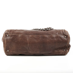 Chanel Vintage Brown Leather Tote - Series 10
