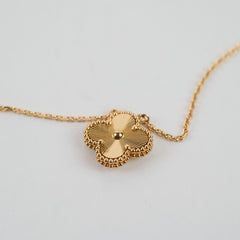 Van Cleef and Arpels Van Cleef and Arpels Vintage Alhambra Guilloche Necklace