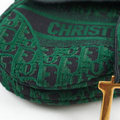 Christian Dior Oblique Dark Green Saddle Fabric