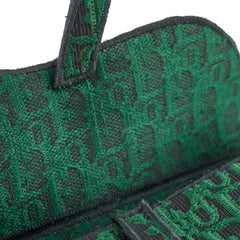Christian Dior Oblique Dark Green Saddle Fabric
