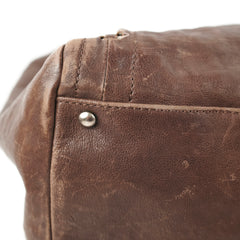 Chanel Vintage Brown Leather Tote - Series 10