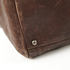 Chanel Vintage Brown Leather Tote - Series 10